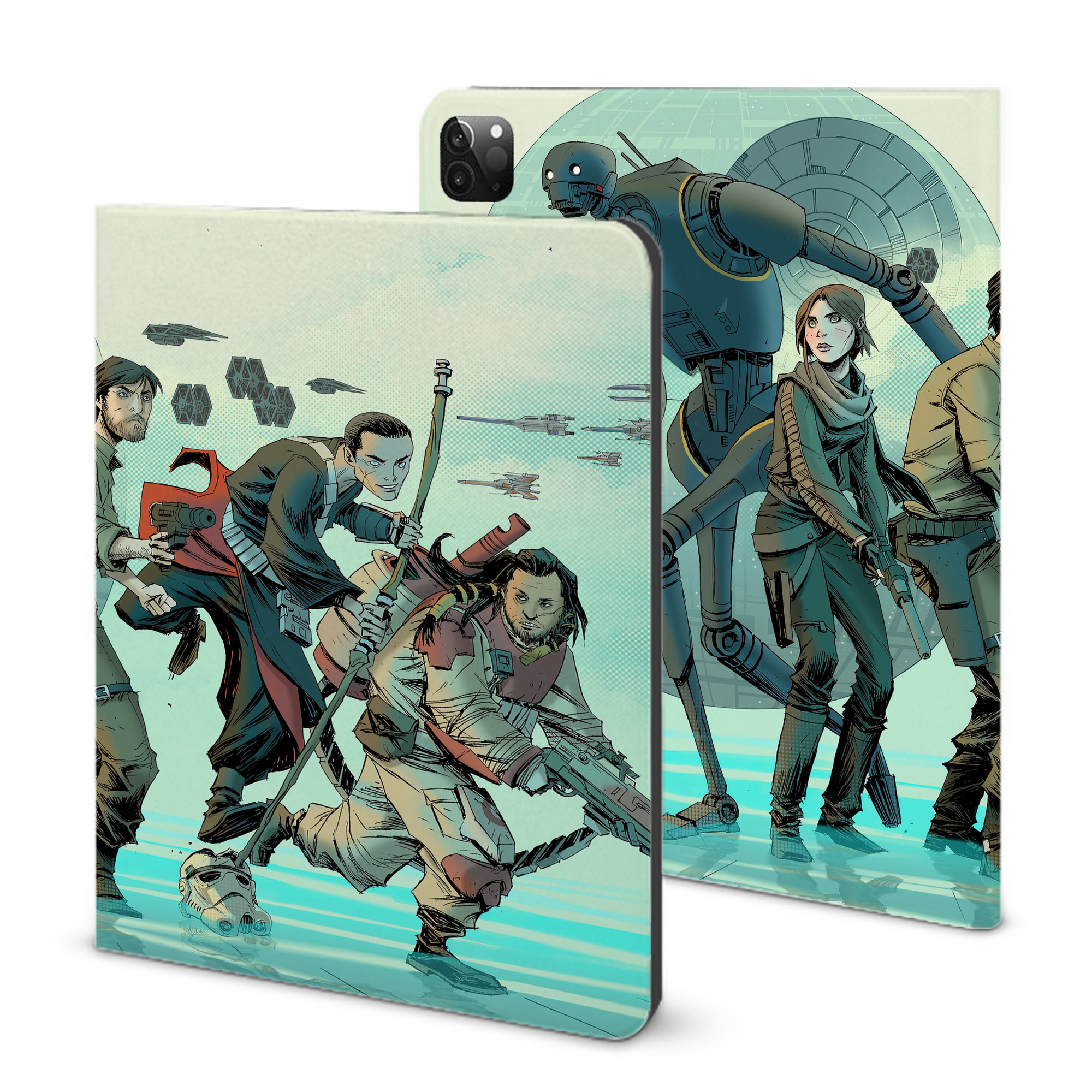 （画像用） スター・ウォーズ Star Wars IPadケース ペンホルダー付き ブックスタイルデザイン